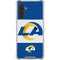 NFL Los Angeles Rams Zone Block Galaxy A17 Clear Case