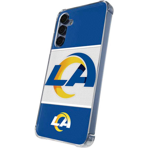NFL Los Angeles Rams Zone Block Galaxy A35 5G Clear Case