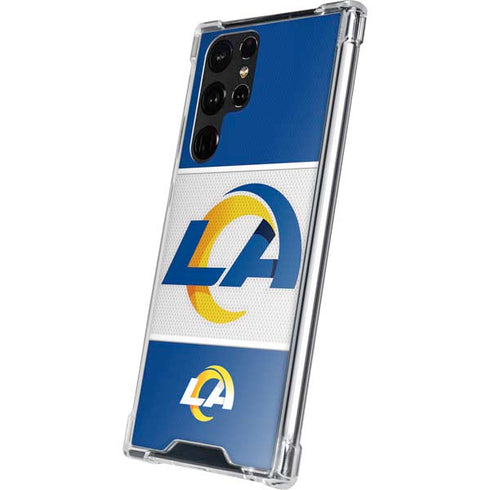 NFL Los Angeles Rams Zone Block Galaxy S23 Ultra Clear Case