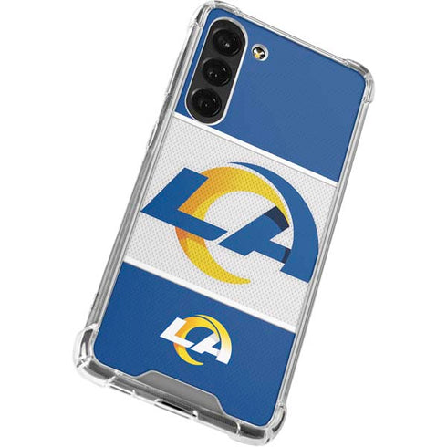 NFL Los Angeles Rams Zone Block Galaxy S24 FE Clear Case