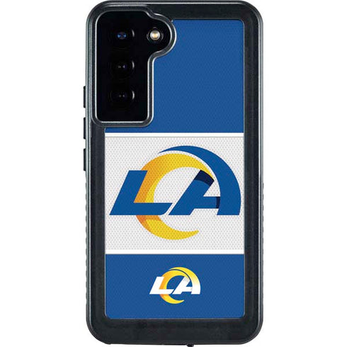 NFL Los Angeles Rams Zone Block Galaxy S24 Plus Waterproof Case