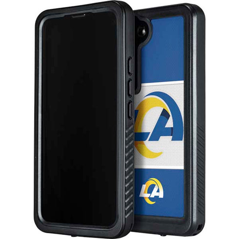 NFL Los Angeles Rams Zone Block Galaxy S24 Plus Waterproof Case
