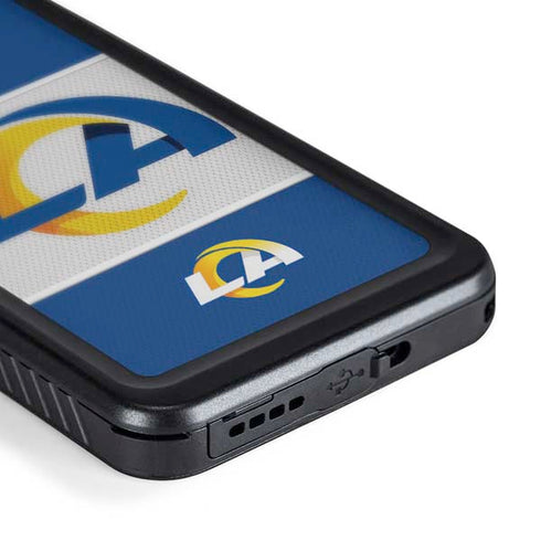 NFL Los Angeles Rams Zone Block Galaxy S24 Waterproof Case