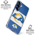 NFL Los Angeles Rams Zone Block Galaxy S25 Plus Clear Case