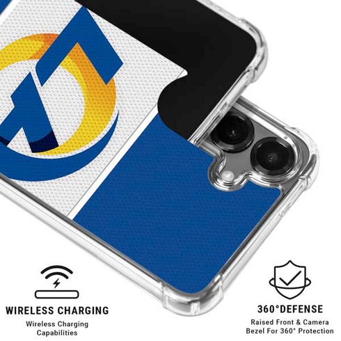 NFL Los Angeles Rams Zone Block Galaxy S26 Clear Case