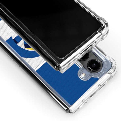 NFL Los Angeles Rams Zone Block Galaxy Z Fold5 5G Clear Case