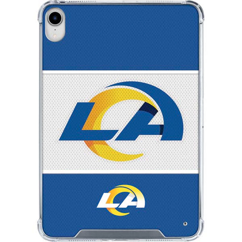 NFL Los Angeles Rams Zone Block iPad 11th Gen (2025) Clear Case