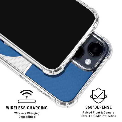 NFL Los Angeles Rams Zone Block iPhone 15 Clear Case