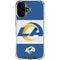 NFL Los Angeles Rams Zone Block iPhone 16 Clear Case