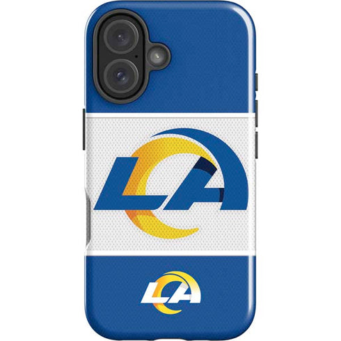 NFL Los Angeles Rams Zone Block iPhone 16 Impact Case