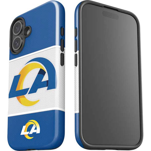 NFL Los Angeles Rams Zone Block iPhone 16 Impact Case