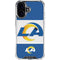 NFL Los Angeles Rams Zone Block iPhone 16 Plus Clear Case