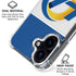 NFL Los Angeles Rams Zone Block iPhone 16 Plus Clear Case