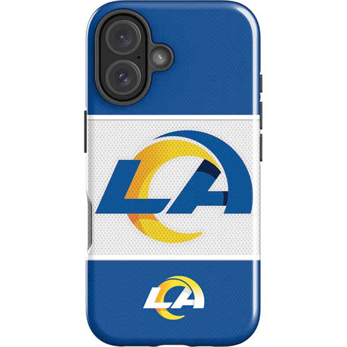 NFL Los Angeles Rams Zone Block iPhone 16 Plus Impact Case
