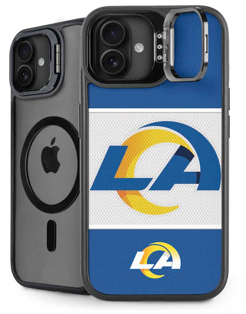NFL Los Angeles Rams Zone Block iPhone 16 Plus Kickstand Case