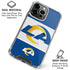 NFL Los Angeles Rams Zone Block iPhone 16 Pro Clear Case