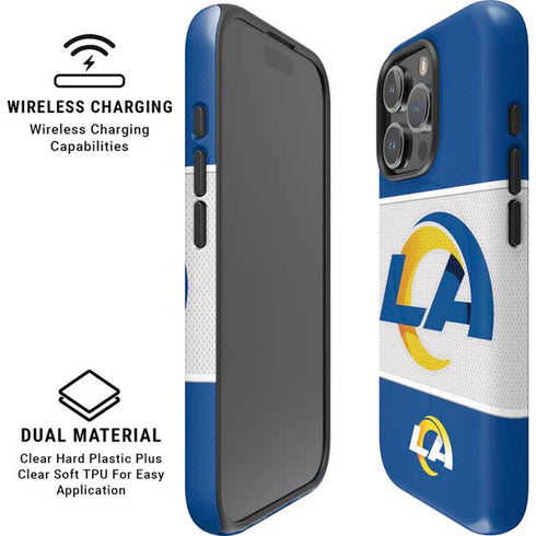 NFL Los Angeles Rams Zone Block iPhone 16 Pro Magsafe Impact Case
