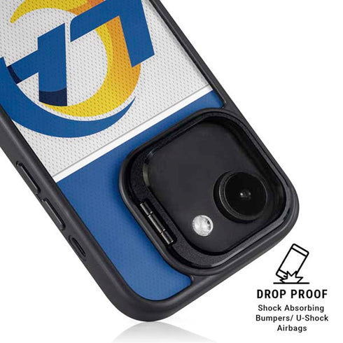 NFL Los Angeles Rams Zone Block iPhone 16e Kickstand Case