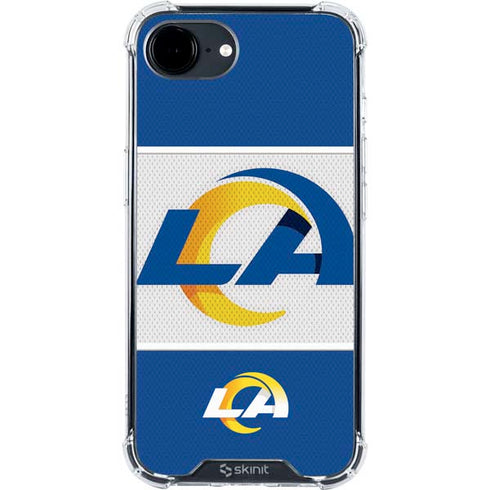 NFL Los Angeles Rams Zone Block iPhone 16e Clear Case