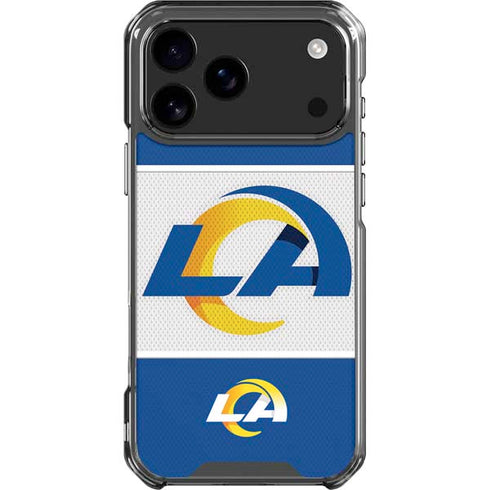 NFL Los Angeles Rams Zone Block iPhone 18 Pro Max Clear Case