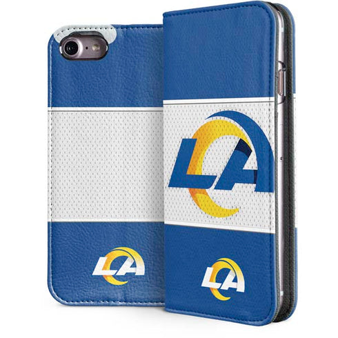NFL Los Angeles Rams Zone Block iPhone 7 Folio Case