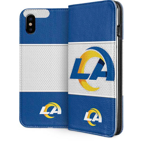 NFL Los Angeles Rams Zone Block iPhone 8 Folio Case