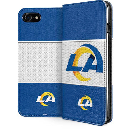NFL Los Angeles Rams Zone Block iPhone SE (2nd & 3rd Gen) Folio Case