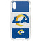 NFL Los Angeles Rams Zone Block iPhone XS Clear Case