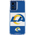 NFL Los Angeles Rams Zone Block Moto G 5G (2024) Clear Case