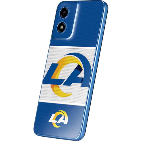 NFL Los Angeles Rams Zone Block Moto G Play 4G (2024) Skin
