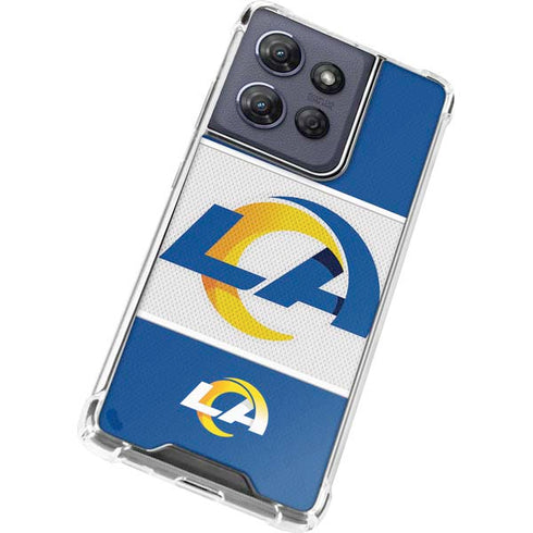 NFL Los Angeles Rams Zone Block Moto G Play 5G (2025) Clear Case