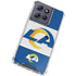 NFL Los Angeles Rams Zone Block Moto G Play 5G (2025) Clear Case