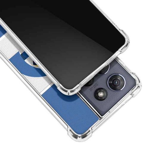 NFL Los Angeles Rams Zone Block Moto G Play 5G (2025) Clear Case