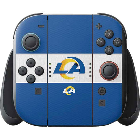 NFL Los Angeles Rams Zone Block Nintendo Switch 2 (2025) with Joy-Con Skin