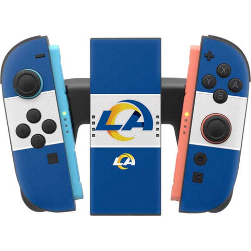 NFL Los Angeles Rams Zone Block Nintendo Switch 2 (2025) Joy-Con Controller Skin