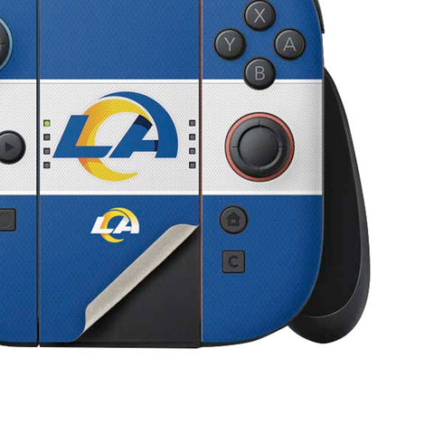 NFL Los Angeles Rams Zone Block Nintendo Switch 2 (2025) Joy-Con Controller Skin