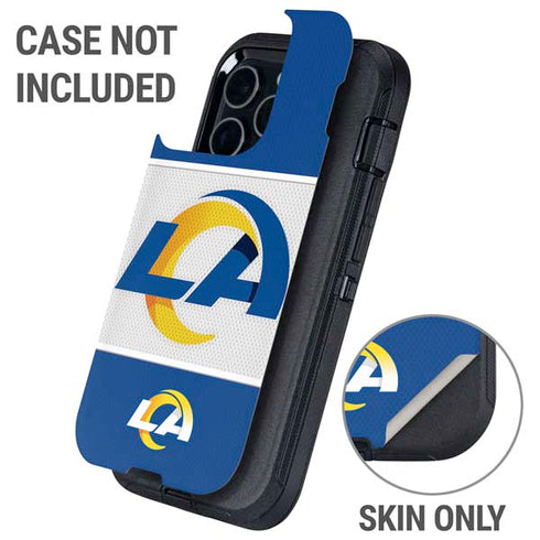 NFL Los Angeles Rams Zone Block Otterbox Defender iPhone Skin