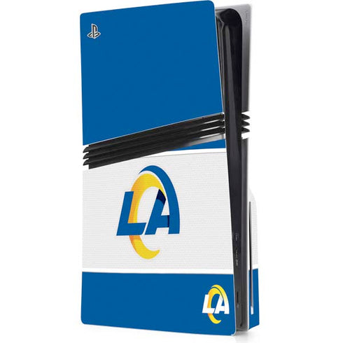 NFL Los Angeles Rams Zone Block PS5 Pro Disk Console Skin