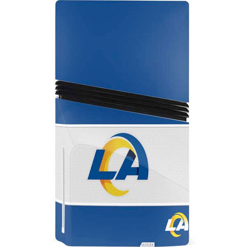 NFL Los Angeles Rams Zone Block PS5 Pro Disk Console Skin