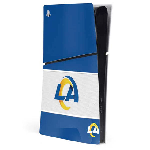 NFL Los Angeles Rams Zone Block PS5 Slim Digital Edition Console Skin