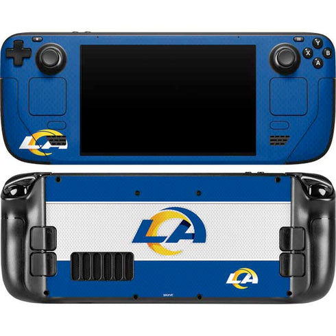NFL Los Angeles Rams Zone Block Steam Deck Handheld Gaming Computer OLED Skin