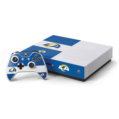 NFL Los Angeles Rams Zone Block Xbox One S Console and Controller Bundle Skin