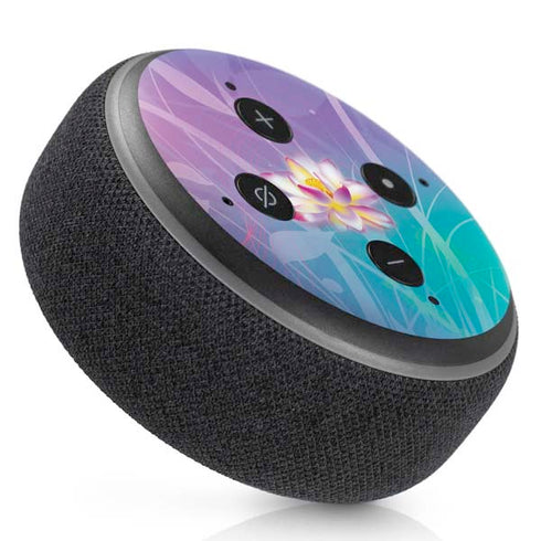 Lotus Floral Pattern Amazon Echo Dot Skin