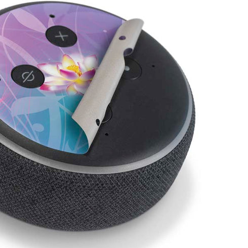 Lotus Floral Pattern Amazon Echo Dot Skin