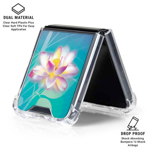 Lotus Galaxy Z Flip6 Clear Case