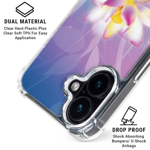 Lotus iPhone 16 Plus Clear Case