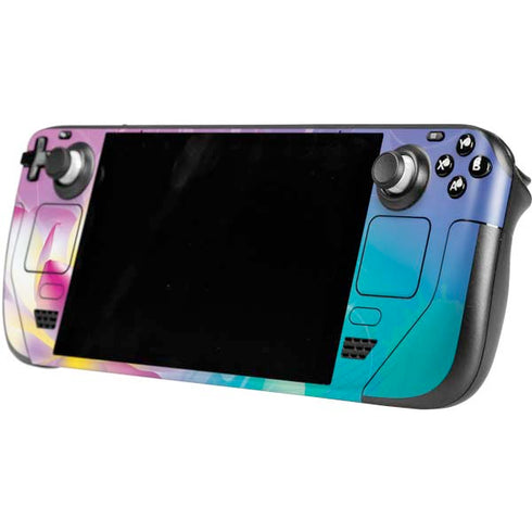 Lotus Floral Pattern Steam Deck Handheld Gaming Computer Skin