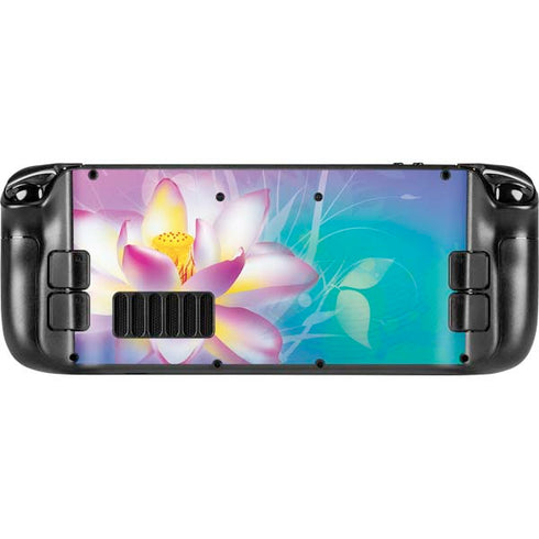 Lotus Floral Pattern Steam Deck Handheld Gaming Computer Skin