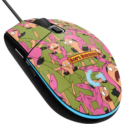 Bobs Burgers Louise Belcher G203 Prodigy RGB Wired Gaming Mouse Skin