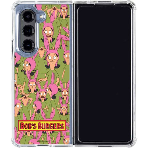 Bobs Burgers Louise Belcher Galaxy Z Fold5 5G Clear Case